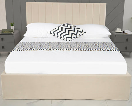 King size ottoman bed with ample storage and a stylish design for your bedroom.