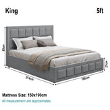 Blisswood King Size Ottoman Bed With Storage