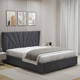 Sunrise Ottoman Storage Bed - Velvet Ottoman Bed Frame