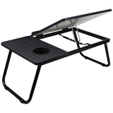 Portable laptop adjustable table, ergonomic design, perfect for use in bed or at your desk.