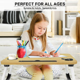 Laptop table for sofa, designed for comfort and convenience, perfect for all ages.