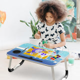 Laptop tables in the UK with a stylish printed design, perfect for functional use.