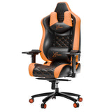 Orange and black gaming chair with 'X-Striker' branding on a white background