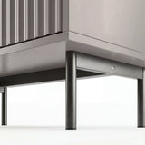 Flutrina Painted 3 Drawer Chest of Drawers with Metal Legs