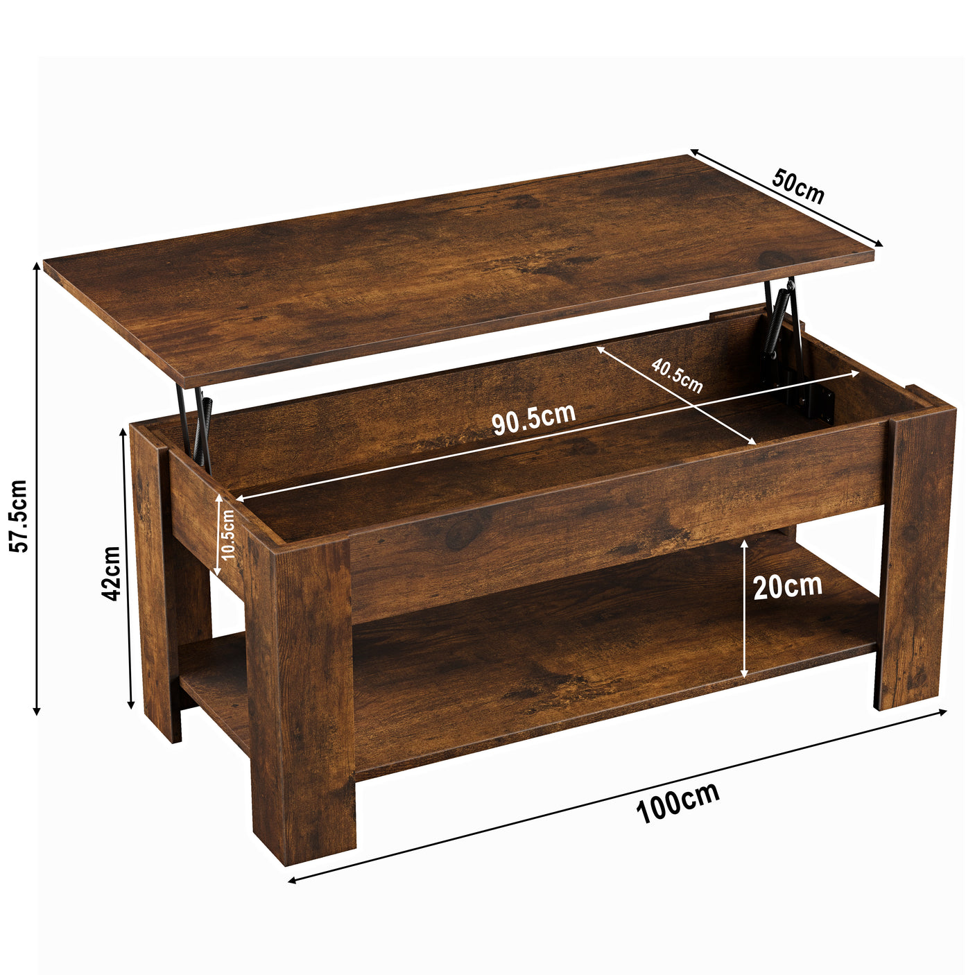 Blisswood Lift-Top Coffee Table With Storage