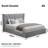 Sunrise Ottoman Storage Bed - Velvet Ottoman Bed Frame