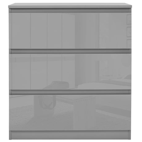 Long low chest of drawers, offering spacious and modern storage with a sleek design.