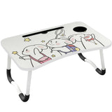 Luxury desks for home office with a playful rabbit cartoon design.