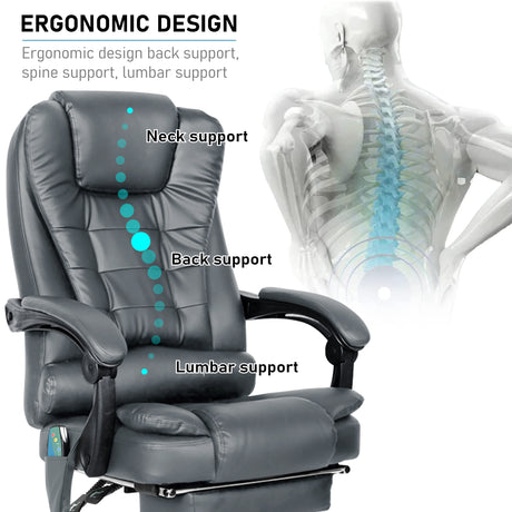 Luxury massage office chair with ergonomic design for maximum comfort.