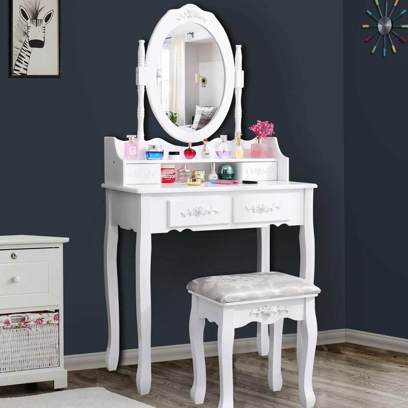 mirrored dressing table