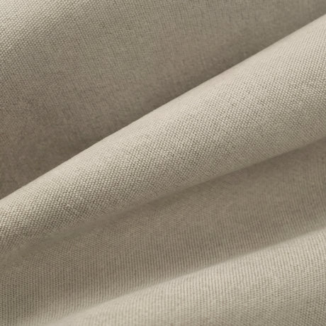 [Beige | Double] Macro close-up of soft woven upholstery fabric showing tight weave and gentle folds