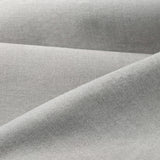 [Grey | Double] Fabric swatch with draped folds revealing linen-look weave pattern used across headboard and frame
