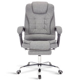 Manual recliner swivel chair with ergonomic design and comfortable fabric upholstery.