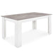 Marble grey dining table with a sleek design, perfect for elegant and modern dining rooms.