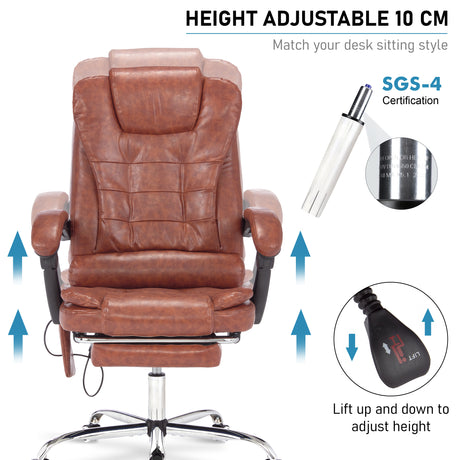 Massage cushion for office chair with 10 cm height adjustment for personalized comfort and support.