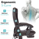 Massage Office Chair from Officeworks – Designed with an Ergonomic S-Curve for Superior Support.