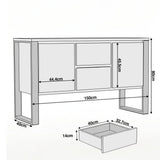 [Mango Wood Effect] Millwright industrial sideboard size: W150 D40 H80cm; drawer: H14 W40 D32.7cm