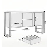 [Mango Wood Effect] Millwright industrial sideboard size: W150 D40 H80cm; drawer: H14 W40 D32.7cm