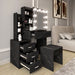 Mirror with drawers for dressing table, ideal for organizing makeup and accessories.