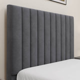 Modern bed frame designs with headboards, offering sleek aesthetics and sturdy support.