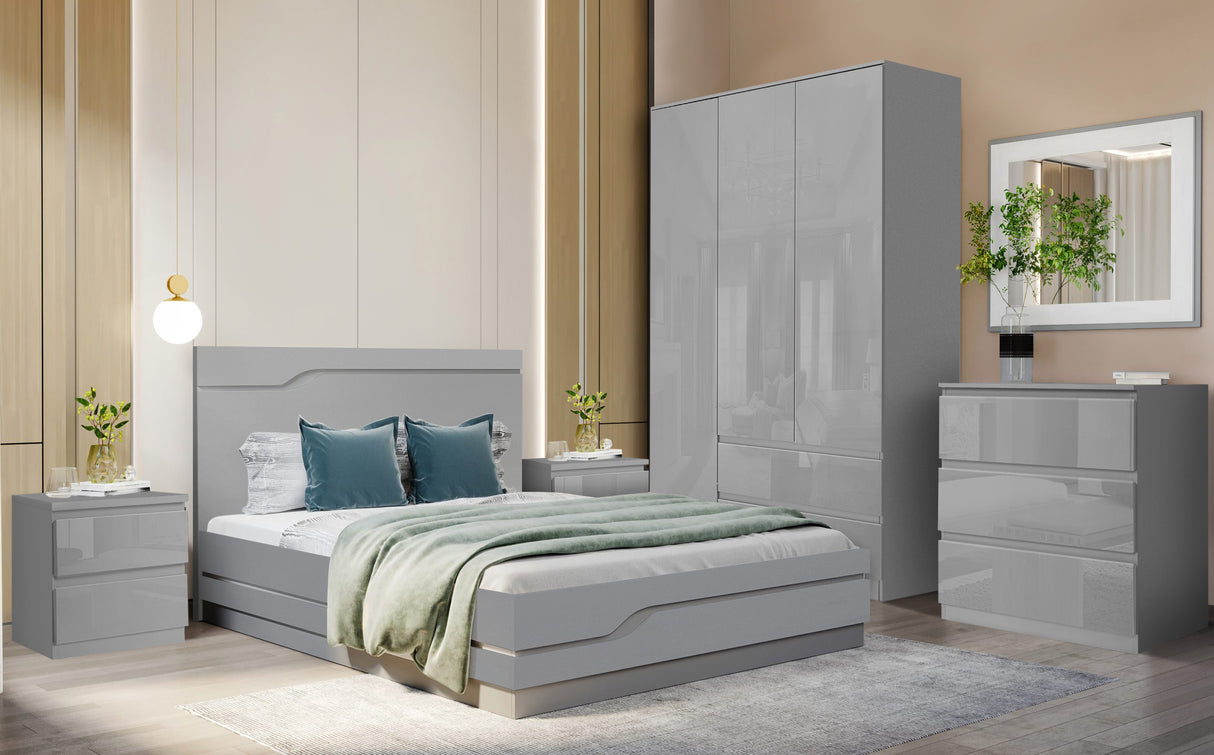 Modern bedroom furniture sets UK grey design stylish and functional for contemporary bedrooms