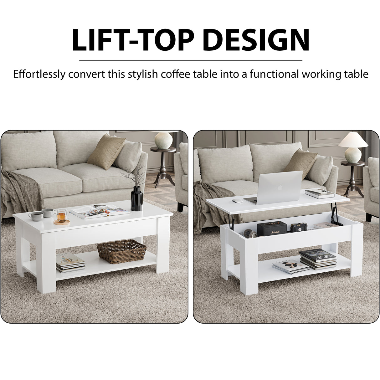 Blisswood Lift-Top Coffee Table With Storage