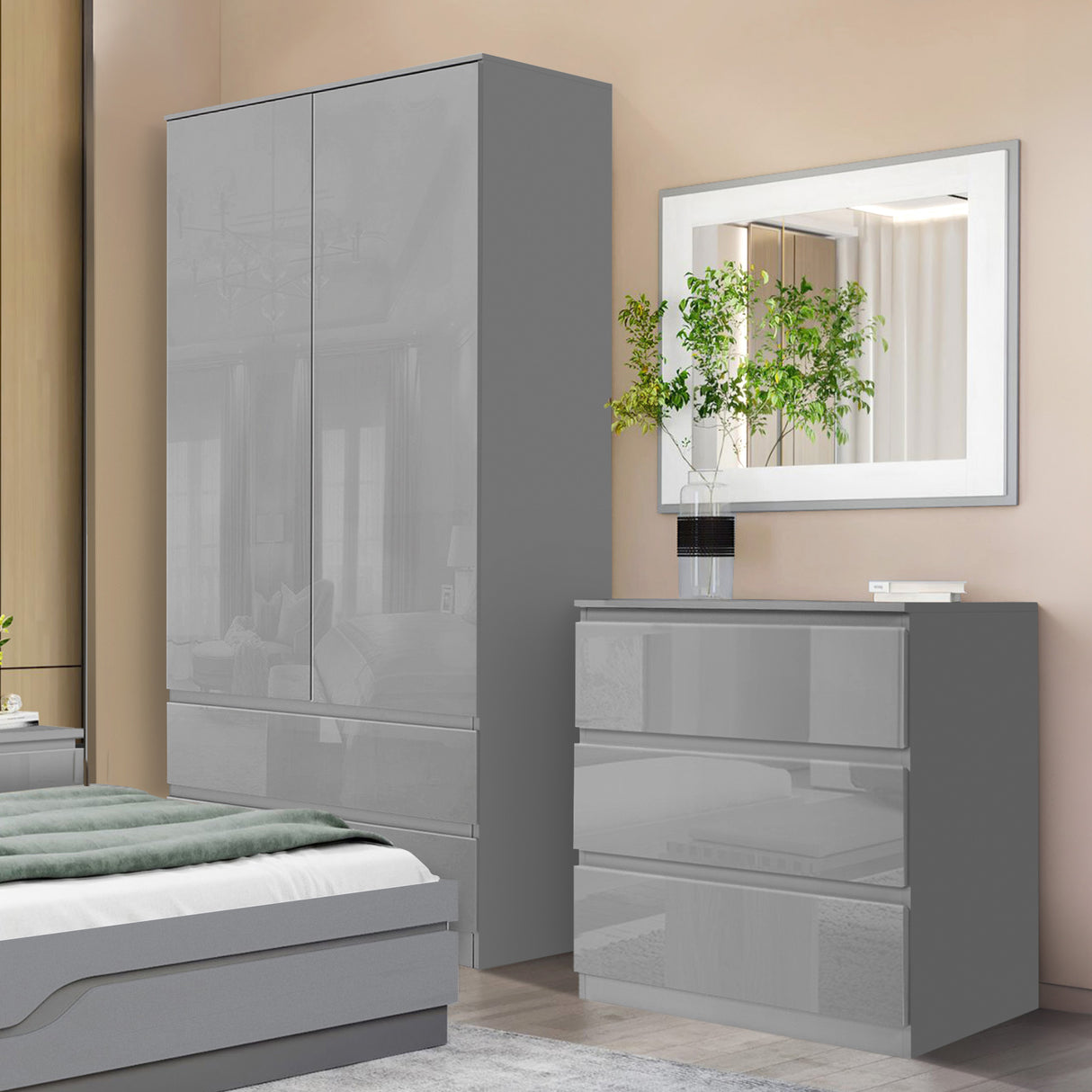 Modern grey bedroom furniture sets stylish and contemporary design for your home