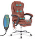 Set of modern office chairs with ergonomic design, cushioned seats, and sleek frames.