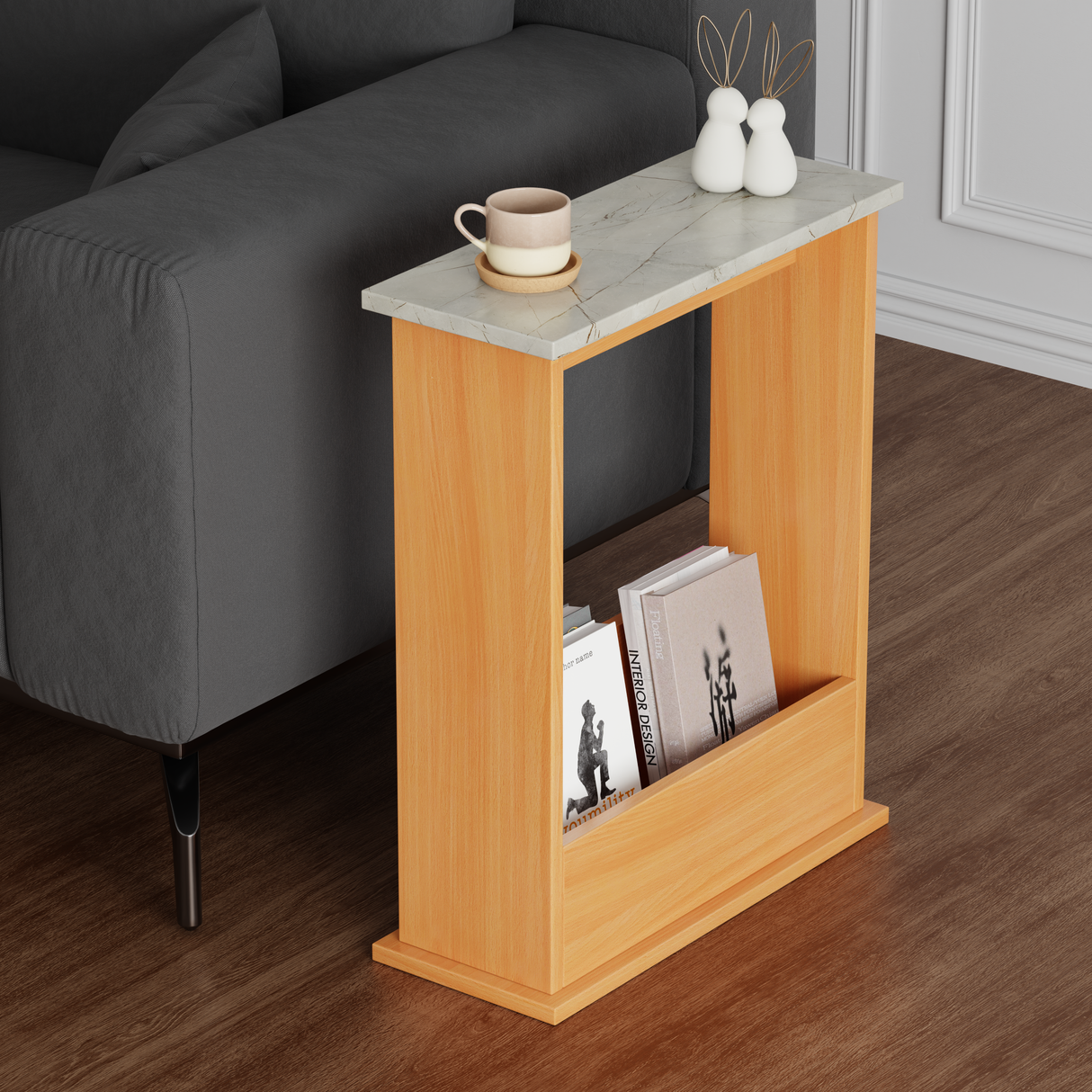 Narrow bedside table UK – sleek, space-saving design ideal for compact bedrooms and storage.