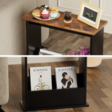 Narrow side table for sofa – space-saving and ideal for modern living rooms.