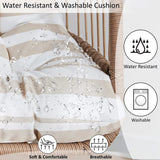 [Natural] Outdoor egg chair with water-resistant and washable cushion for durable and easy maintenance