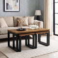 Nestline Rustic Nesting Tables Set of 3 for Living Room
