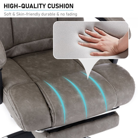 Ergonomic office chair cushion for lumbar support and comfort, ideal for long hours seating