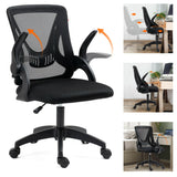 Ergonomic office chair for small person with rotate armrest for better comfort and support.