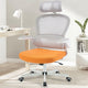 Office chair orange with high load-bearing capacity for ultimate comfort and durability.