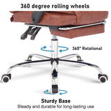 Office chair with heat and massage, 360-degree rolling wheels, and sturdy base.