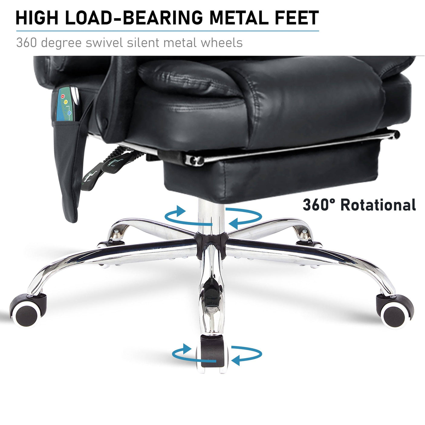 Comfortable office chairs for sale with 360-degree swivel and silent metal wheels.