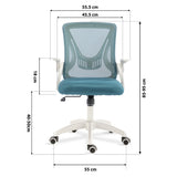 Office chairs mesh design for breathable comfort and ergonomic support.