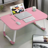 Office desks for home with tablet slot, cup holder, and foldable legs for home or office.