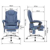 Blisswood office massage chair size for ergonomic comfort and relaxation.