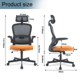 Orange Black Office Chair Dimensions – Ergonomic, Adjustable, Comfortable Seating