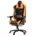 Orange and black gaming chair with 'X-Prime' branding on a white background
