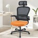 Shop stylish orange office chair with black armrest for comfort and modern design.