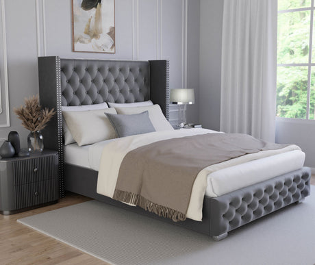 Ottoman bed with mattress space-saving design and comfortable storage solution