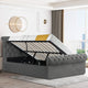 Ottoman bed stylish design with hidden storage and comfort for any bedroom