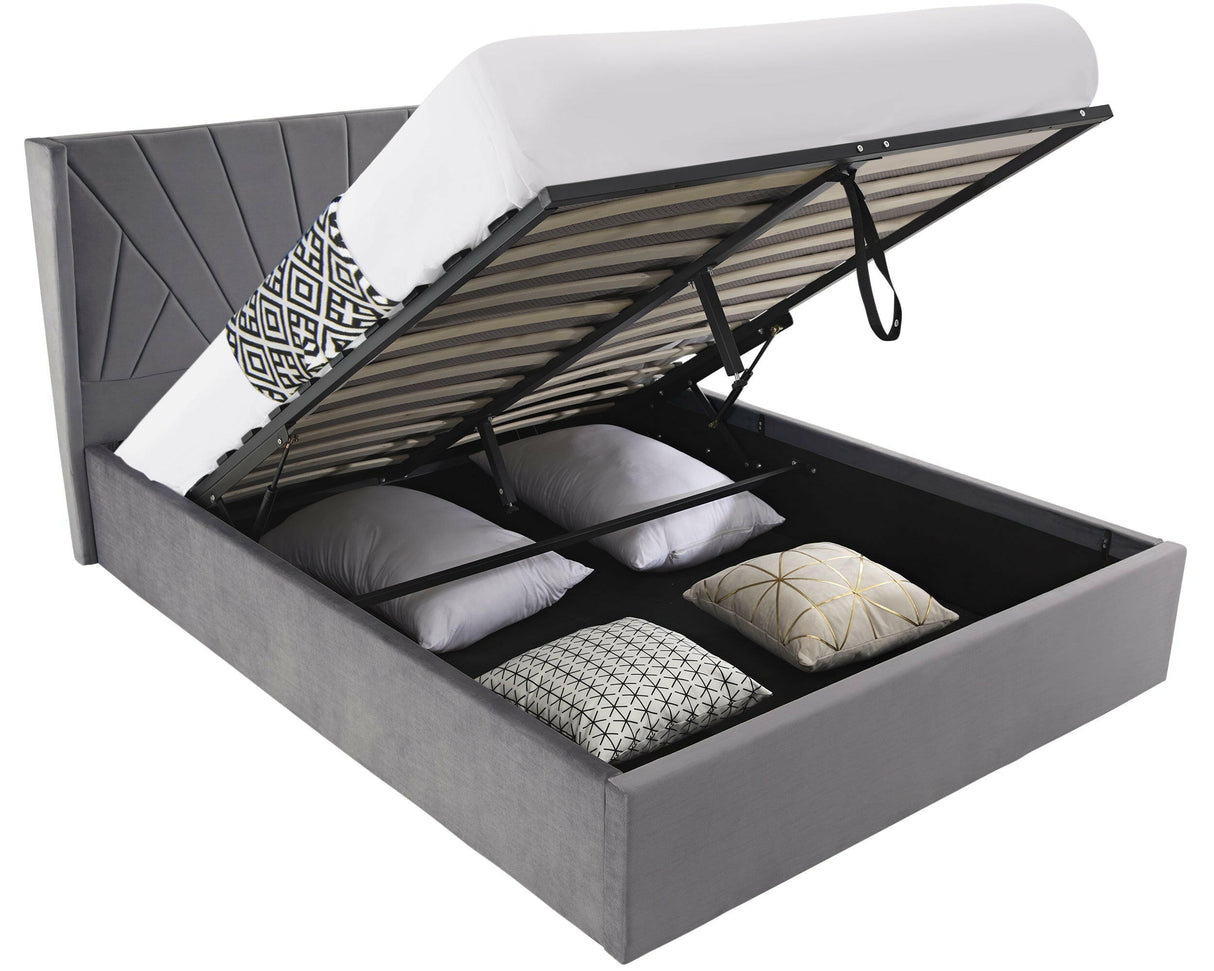 Ottoman beds double with lift up storage providing modern design and maximum space efficiency