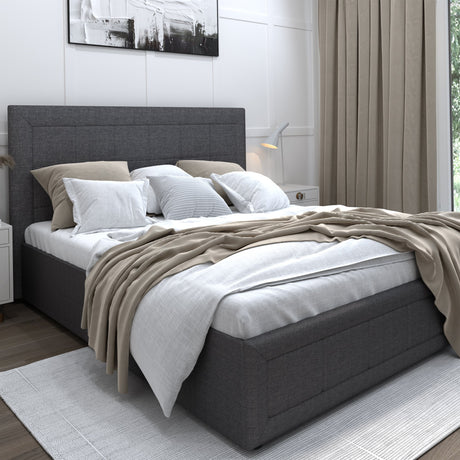 Elegant ottoman king beds with spacious storage, perfect for stylish and functional bedrooms.