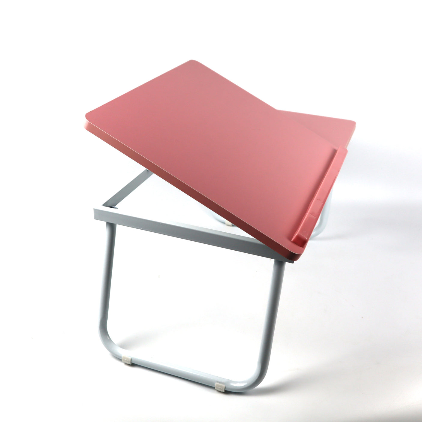 Pink bed laptop desk with adjustable height, creating a perfect workspace for your laptop, whether you're in bed, on the sofa, or lounging.