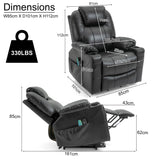 Electric Recliner Chair For Elderly with Heat & Massage