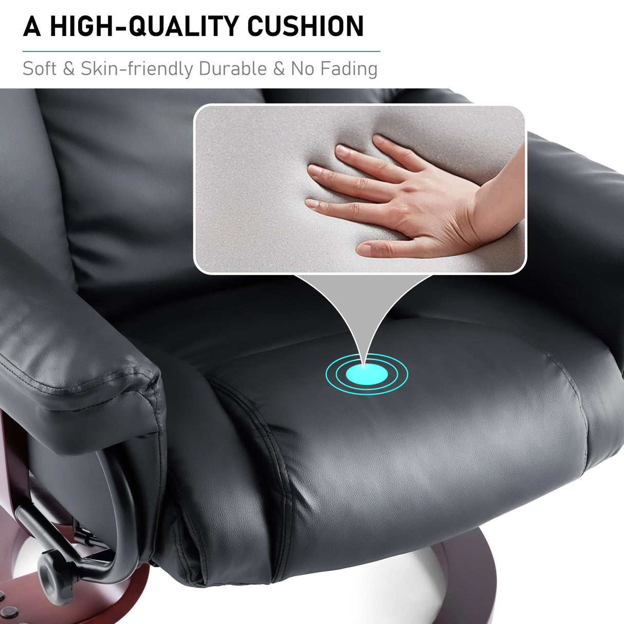 Swivel Recliner Chair With Footstool